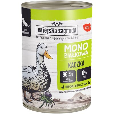 Karma dla psa WIEJSKA ZAGRODA Kaczka 400 g