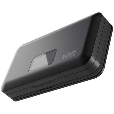 Ładowarka dwukanałowa NEWELL LCD do akumulatorów Canon LP-E6 + powerbank + czytnik kart SD