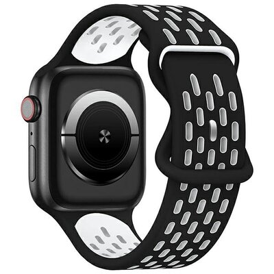 Pasek BELINE New Sport Silicone do Apple Watch 4/5/6/7/8/9/SE/SE 2/SE 2022 (38/40/41mm) Czarno-biały