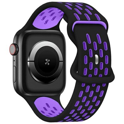 Pasek BELINE New Sport Silicone do Apple Watch do koperty 42/44/45/49mm Czarno-fioletowy