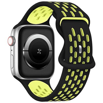 Pasek BELINE New Sport Silicone do Apple Watch 2/3/4/5/6/7/8/SE/SE 2/Ultra (42/44/45/49mm) Czarno-żółty