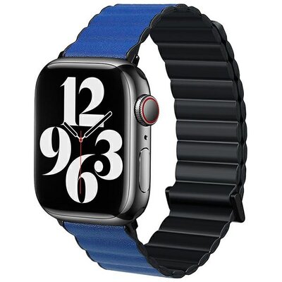 Pasek BELINE Magnetic Pro do Apple Watch 2/3/4/5/6/7/8/SE/SE 2/Ultra do koperty 42/44/45/49mm Czarno-niebieski