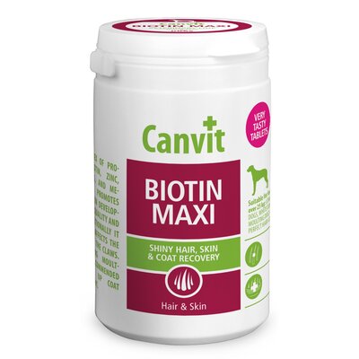 Фото - Ліки й вітаміни CANVIT Suplement dla psa  Biotin Maxi 230 g 