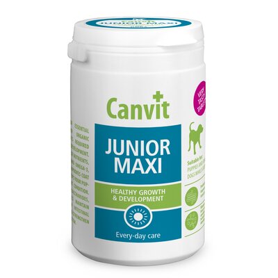 Фото - Ліки й вітаміни CANVIT Suplement dla psa  Junior Maxi 230 g 