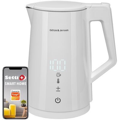 Czajnik inteligentny GÖTZE&JENSEN KT975W by SETTI+ sterowany smartfonem 3000W WiFi z regulacją temperatury Biały