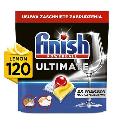 Kapsułki do zmywarki FINISH Powerball Ultimate All in 1 Lemon - 120 szt.