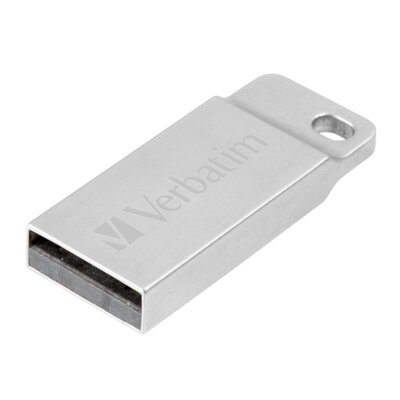Pendrive VERBATIM Metal Executive 64GB, USB 2.0 Odczyt 12 Mb/s, Zapis 5 Mb/s Srebrny