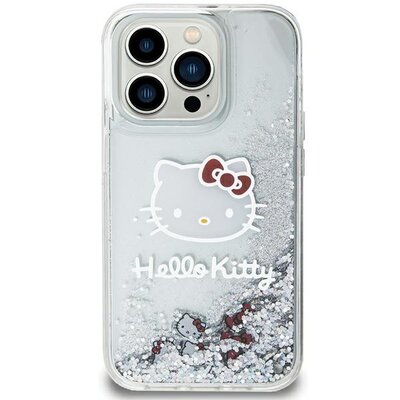 Zdjęcia - Etui Hello Kitty   Liquid Glitter Charms do Apple iPhone 11/Xr Srebrny HKHCN 