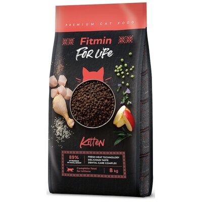 Karma dla kota FITMIN For Life Kitten Kurczak 8 kg