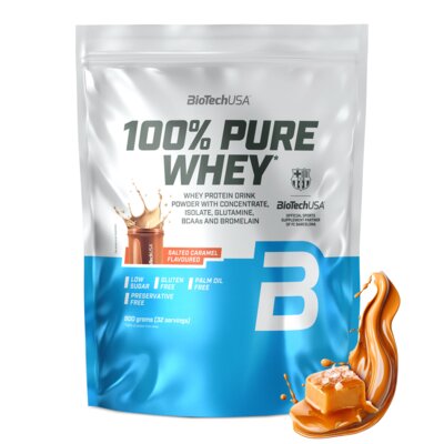 Odżywka białkowa BIOTECH 100 Pure Whey Słony karmel (900 g)