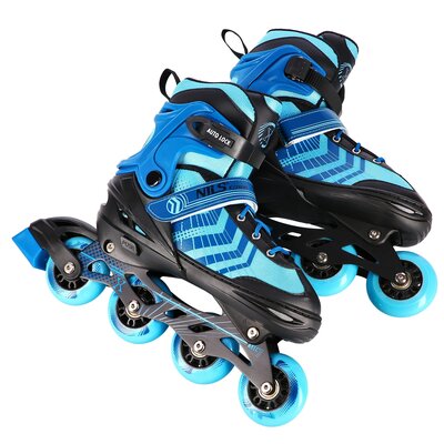 Łyżworoki NILS EXTREME NH18192A 4w1 (rozmiar 39-43) Czarno-niebieski