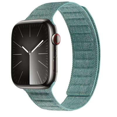 Pasek CRONG Melange do Apple Watch do koperty 44/45/46/49mm Turkusowy