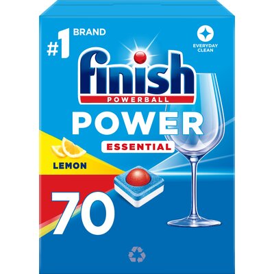 Zdjęcia - Tabletki do zmywarki Finish Tabletki do zmywarek  Powerball Power Essential Lemon - 70 szt. 