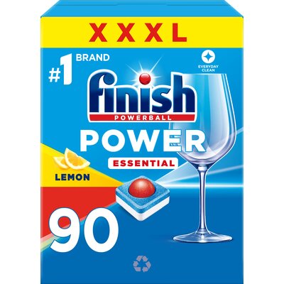 Zdjęcia - Tabletki do zmywarki Finish Tabletki do zmywarek  Powerball Power Essential Lemon - 90 szt. 