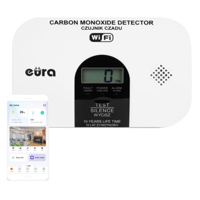 Czujnik tlenku węgla (czadu) EURA CD-53A2V2300-TY