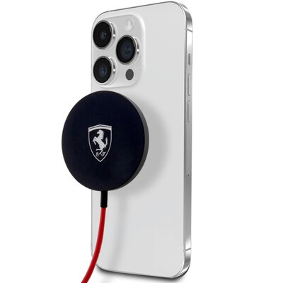 Ładowarka indukcyjna FERRARI 15W Czarny Qi MagSafe