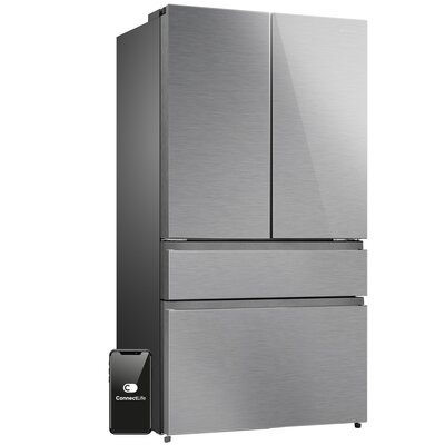 Lodówka HISENSE RF749N4SGIE MD Side by Side No Frost 178.5cm Srebrna Wi-Fi ConnectLife My Fresh Choice Metal Cooling