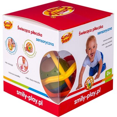 Piłka do zabawy SMILY PLAY Piłeczki sensoryczne świecąca SP83658
