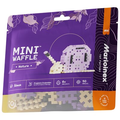 Klocki elastyczne MARIOINEX Mini Waffle Nature Ślimak 906101