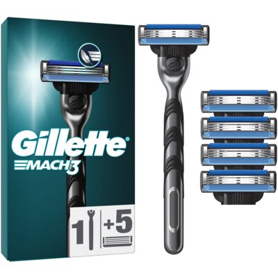 Golarka GILLETTE Mach3 + 5 ostrzy