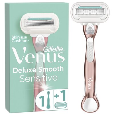 Zdjęcia - Golarka elektryczna Gillette Golarka  Venus Deluxe Smooth Sensitive Różowe złoto Venus Deluxe S 