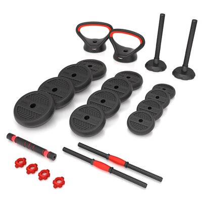 Zestaw hantli HMS SGN120 6w1 (2x10 kg)