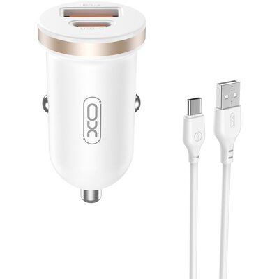 Ładowarka samochodowa XO CC56 PD 30W Biały