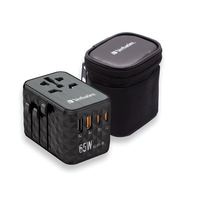 Adapter podróżny VERBATIM UTA-05 2 x USB 2 x USB-C (Globalny)