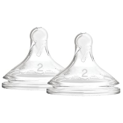 Smoczek DR BROWNS Natural Flow Poziom 2 Przezroczysty 3 m+ (2 sztuki)