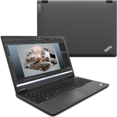 Laptop LENOVO ThinkPad P16v Gen 1 16" IPS R7PRO-7840HS 32GB RAM 1TB SSD RTXA1000 Windows 11 Professional