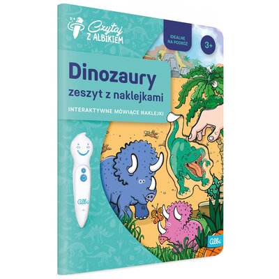Książka z naklejkami Czytaj z Albikiem Dinozaury Zeszyt z naklejkami 92416 (twarda okładka)