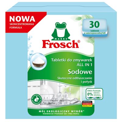 Tabletki do zmywarek FROSCH Sodowe All in 1 - 30 szt.