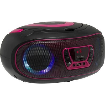 Radioodtwarzacz DENVER TCL-212BT Bluetooth Czarno-różowy