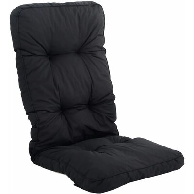 Poduszka na fotel PATIO Royal/Lena D002-07PB 124x48 cm Czarny