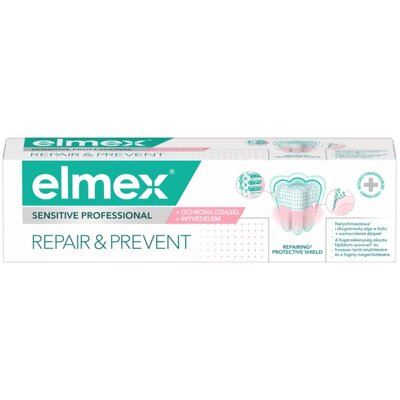 Фото - Зубна паста / ополіскувач Elmex Pasta do zębów  Sensitive professional repair & prevent 75 ml 