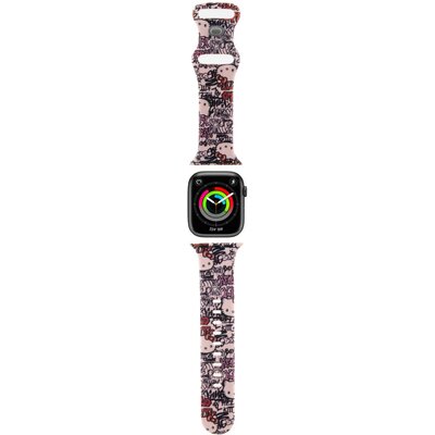 Фото - Ремінець для годинника / браслета Hello Kitty Pasek  do Apple Watch  Różowy HKAWMSDGPTP (38/40/41mm)