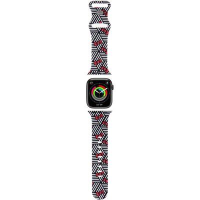 Фото - Ремінець для годинника / браслета Hello Kitty Pasek  Silicone Bows & Stripes do Apple Watch  Czar (38/40/41mm)