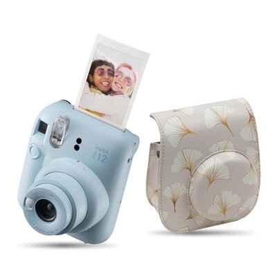 Aparat FUJIFILM Instax Mini 12 Niebieski + Pokrowiec MODUS FujiFilm Instax Mini 12 Ginkgo