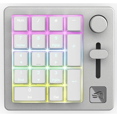 Klawiatura GLORIOUS PC GMMK Numpad Szaro-biały