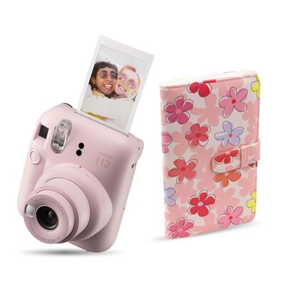 Aparat FUJIFILM Instax Mini 12 Różowy + Album MODUS Instax Mini Flowers T8950 J18