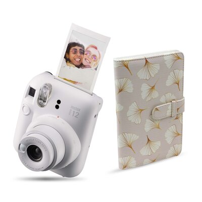 Aparat FUJIFILM Instax Mini 12 Biały + Album MODUS Instax Mini Ginkgo T1810 J18