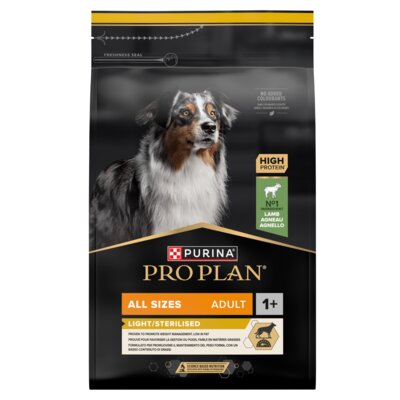 Karma dla psa PURINA Pro Plan All Size Adult Light Sterilised z Jagnięciną 3 kg