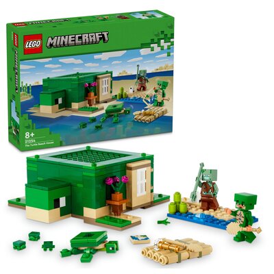 Фото - Конструктор Lego 21254 Minecraft Domek na plaży żółwi 