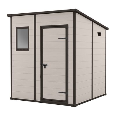 Domek narzędziowy KETER Manor Pent 255142 6X6 Beżowy 183.5 x 185 x 200.5 cm