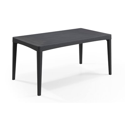 Stół KETER Girona Flat Wicker 232034 Grafitowy