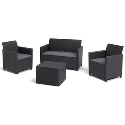 Zestaw mebli ogrodowych KETER Marie 256702 Grafitowo-szary