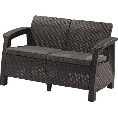 Sofa ogrodowa KETER Corfu II Love 258973 Grafit