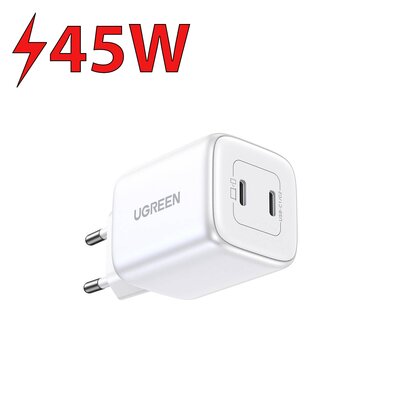 Ładowarka sieciowa UGREEN 15327 45W Biały