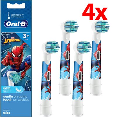 Oryginalna końcówka szczoteczki ORAL-B EB10S-2 Spider-Man (4 szt.)