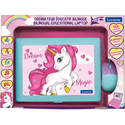 Obraz przedstawiający Zabawka laptop edukacyjny LEXIBOOK Unicorn JC598UNII17